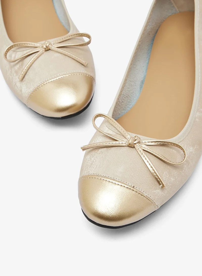 جينجر أحذية باليرينا بتفاصيل فيونكة